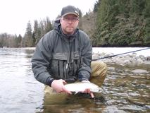 <p>A full day travelling by jet boat, fly fishing the Fraser River, Harrison River, and some of their backwaters on the hunt for Searun Cutthroat trout on the fly.</p>

<p>Curtis Meyers of BC Fly Fishing Charters will be our instructor. His knowledge of the fishery is incredible. He will discuss and demonstrate the appropriate tackle, technique, and strategies to be successful in this fishery and then will help you put these techniques and ideas to use.</p>
